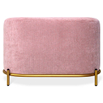 Банкетка овальная пыльно-розовый велюр на 4-х металлических ножках золотого цвета SANJAY варинант исполнения - 2 | Loft Concept в Орле
