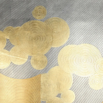 Обои ручная роспись в стиле Арт-деко Namban Colourway SC-289 on gold gilded paper варинант исполнения - 1 | Loft Concept в Орле