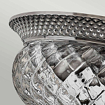 Потолочный светильник с чашеобразным плафоном из толстого волнообразного стекла и широким узорчатым основанием Hinkley варинант исполнения - 6 | Loft Concept в Орле