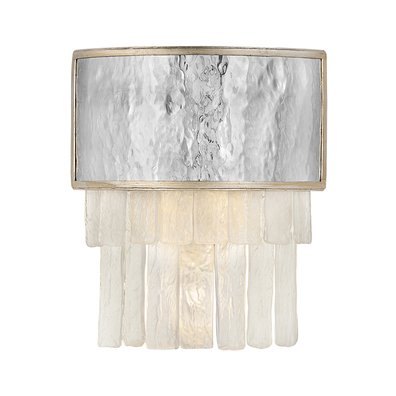 Бра с прозрачными подвесками из текстурированного стекла Hinkley Золотой Сталь Белый Бежевый в Орле | Loft Concept 