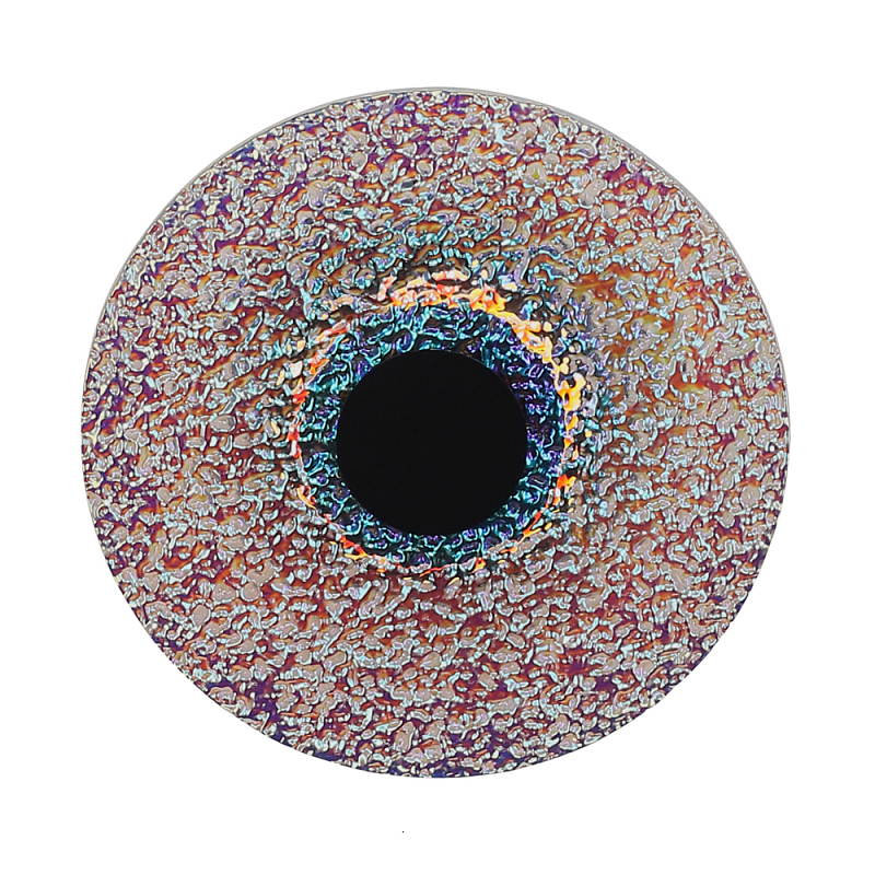 Бра круглое стеклянное с морозным эффектом Heterochromia Мульти Черный в Орле | Loft Concept 