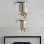 Потолочный светильник светодиодный с плафоном из натурального камня Purgatory варинант исполнения - 4 | Loft Concept в Орле