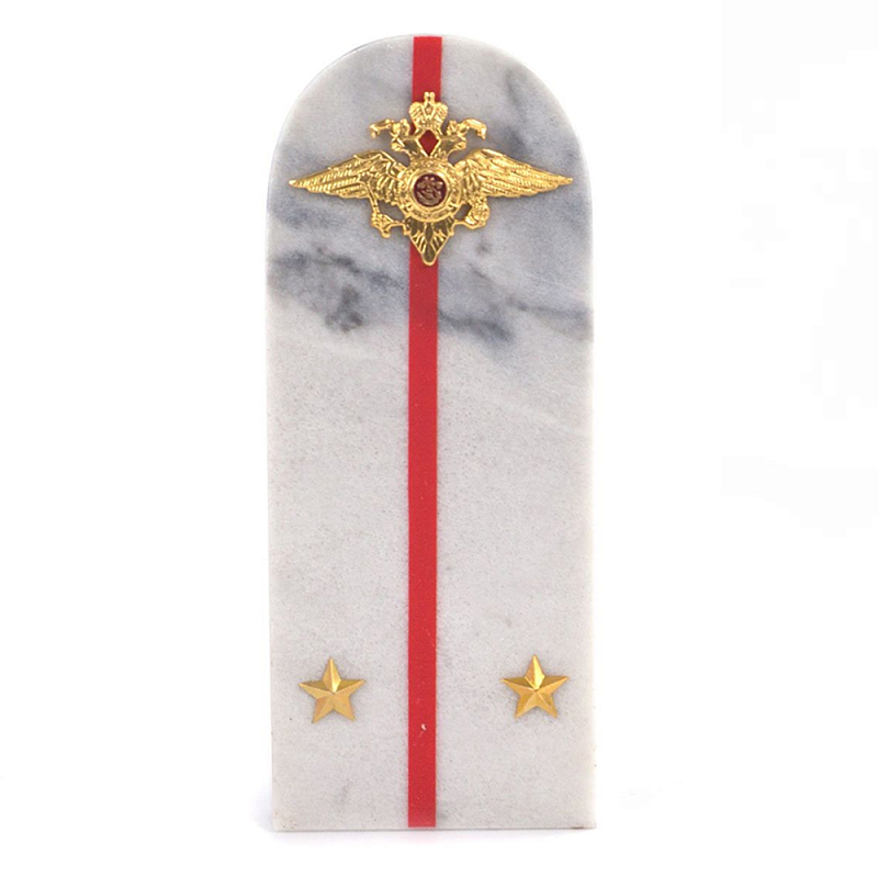 Сувенир Погон МВД из натурального камня мрамор Souvenir Epaulets Белый Мрамор Bianco Красный Золотой Сувенир Погон МВД из натурального камня мрамор Souvenir Epaulets Белый Мрамор Bianco Красный Золотой в Орле | Loft Concept