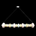 Подвесной светильник светодиодный горизонтальный в виде ожерелья из пастельных сфер Pastel Lunaria Horizon  варинант исполнения - 1 | Loft Concept в Орле