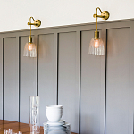 Бра с подвесной лампой на шнуре и ребристым патроном Elstead Lighting варинант исполнения - 2 | Loft Concept в Орле