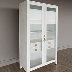 Дизайнерский шкаф витрина Elsa Dreams White с 4-мя ящиками варинант исполнения - 3 | Loft Concept в Орле