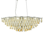 Люстра с подвесками в форме капель на серебристом каркасе Raindrop варинант исполнения - 2 | Loft Concept в Орле