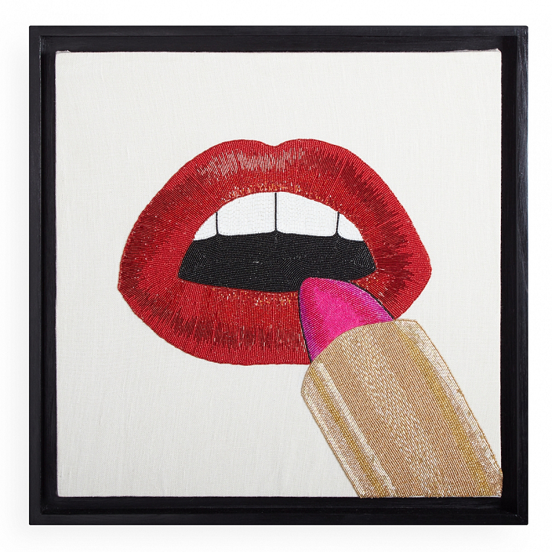 Панно LIPSTICK BEADED WALL ART Мульти Панно LIPSTICK BEADED WALL ART Мульти в Орле | Loft Concept