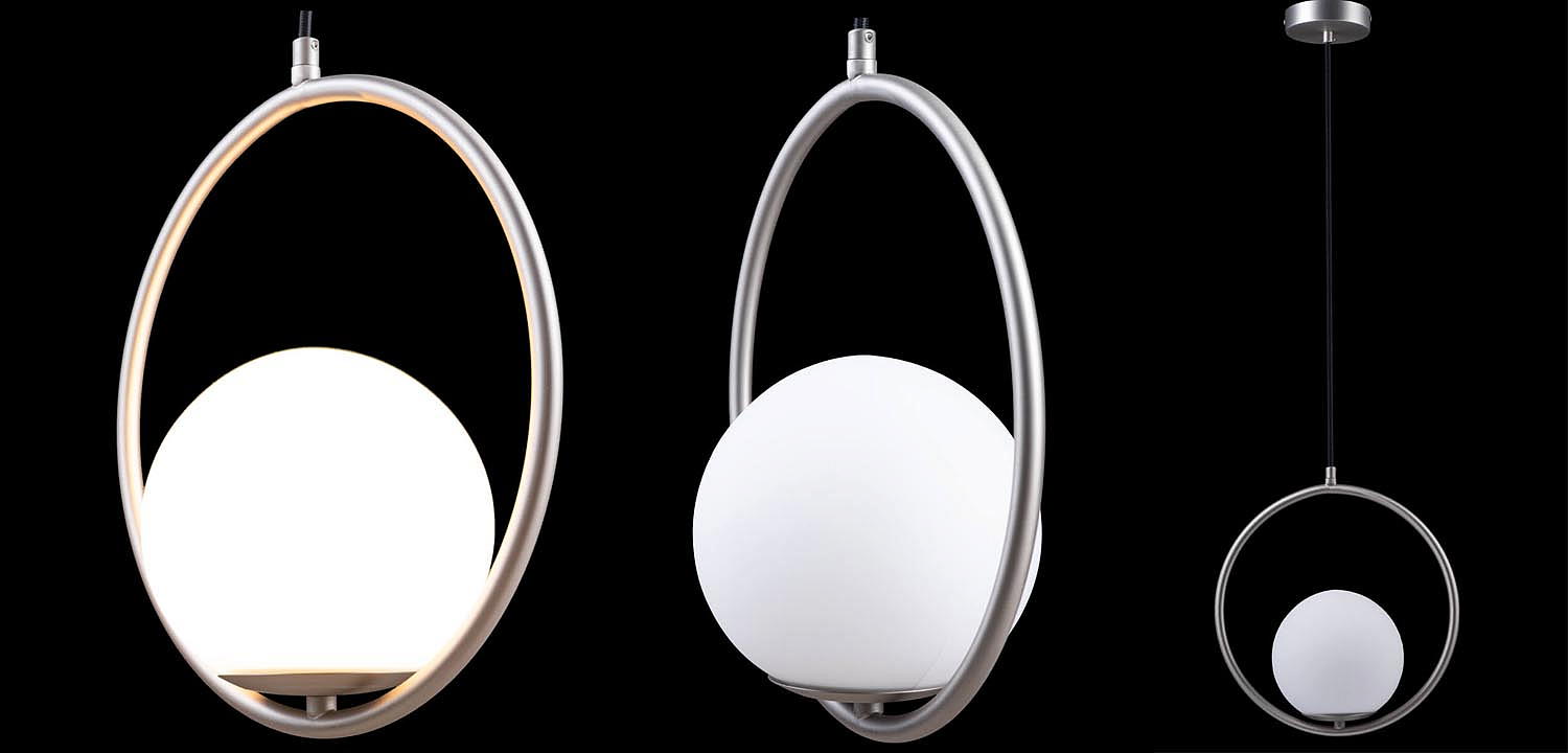 Подвесной светильник B.LUX C Ball circle nickel Подвесной светильник B.LUX C Ball circle nickel - Loft-Concept в Орле