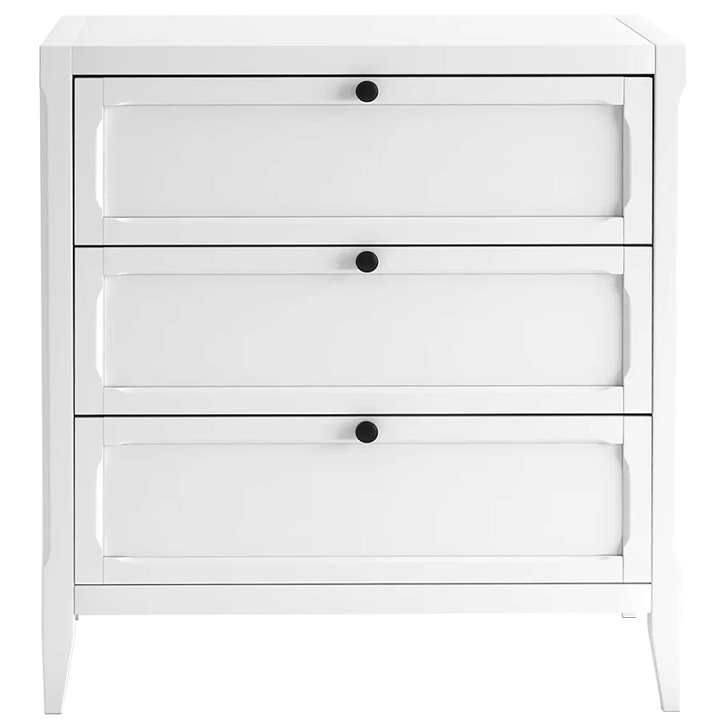 Комод с 3-мя ящиками белый Silva White Chest of Drawers Белый Комод с 3-мя ящиками белый Silva White Chest of Drawers Белый в Орле | Loft Concept