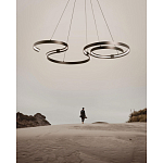 Люстра подвесная светодиодная в виде волнообразной ленты Ribbon Vortex варинант исполнения - 14 | Loft Concept в Орле