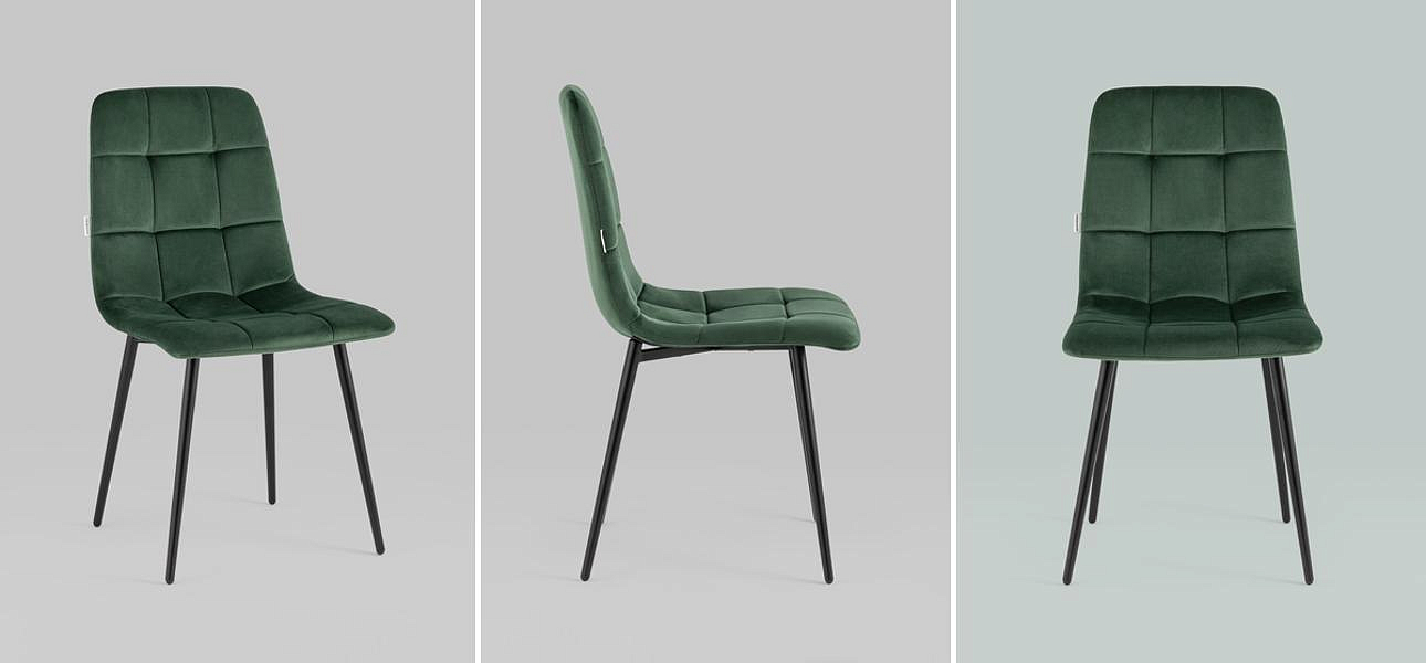 Стул NANCY Chair Зеленый Велюр Стул NANCY Chair Зеленый Велюр - Loft-Concept в Орле