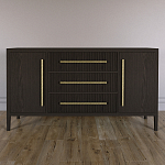 Буфет Primo с тремя ящиками и двумя фасадами Темный орех варинант исполнения - 1 | Loft Concept в Орле