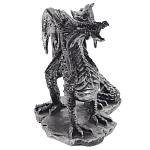 Декоративная статуэтка Дракон Dragon Black Silver Statuette варинант исполнения - 3 | Loft Concept в Орле
