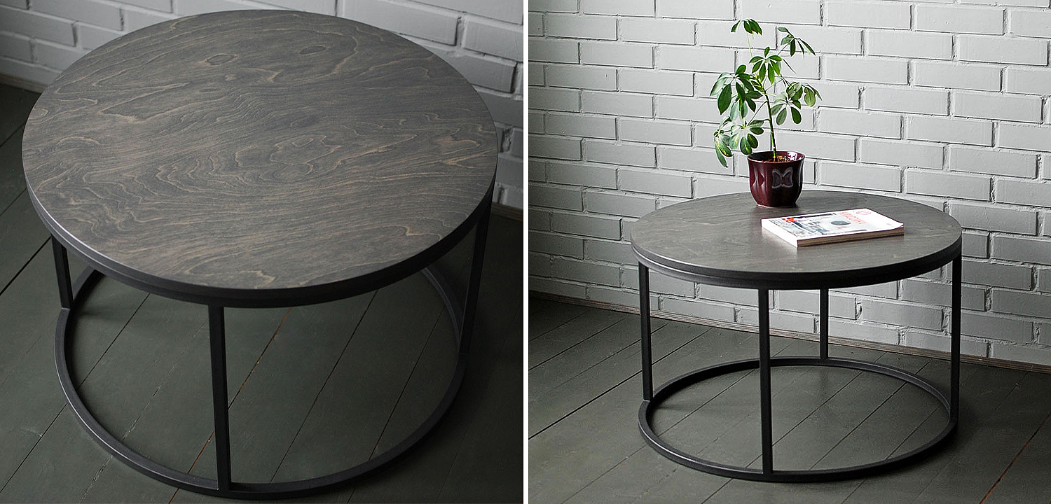 Кофейный стол Tait Industrial Metal Rust Coffee Table Кофейный стол Tait Industrial Metal Rust Coffee Table - Loft-Concept в Орле