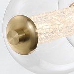 Подвесной светильник линейный с прозрачными стеклянными шарами разного диаметра Eurofase варинант исполнения - 14 | Loft Concept в Орле