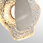 Бра с рельефным волнообразным стеклянным плафоном и вставкой из мрамора Liquid Stone варинант исполнения - 10 | Loft Concept в Орле