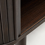Буфет тёмно-коричневого цвета из ясеневого шпона с 2-мя раздвижными дверями Toinette варинант исполнения - 4 | Loft Concept в Орле