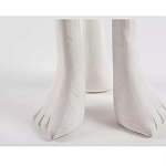 Дизайнерский журнальный стол белый на 3-х ножках в виде ступней African table варинант исполнения - 3 | Loft Concept в Орле