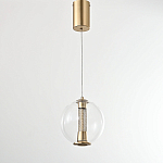 Подвесной светильник с плафоном в форме шара Inner Gleam Orb gold варинант исполнения - 5 | Loft Concept в Орле