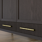 Большой Шкаф Primo Темный орех с 3 дверьми и 3 выдвижными ящиками варинант исполнения - 6 | Loft Concept в Орле