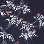 Обои ручная роспись Silk Tree Special Colourway on Empire Blue dyed silk варинант исполнения - 2 | Loft Concept в Орле