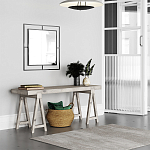 Настенное зеркало квадратной формы в черной металлической раме CORNER MIRROR BLACK варинант исполнения - 1 | Loft Concept в Орле