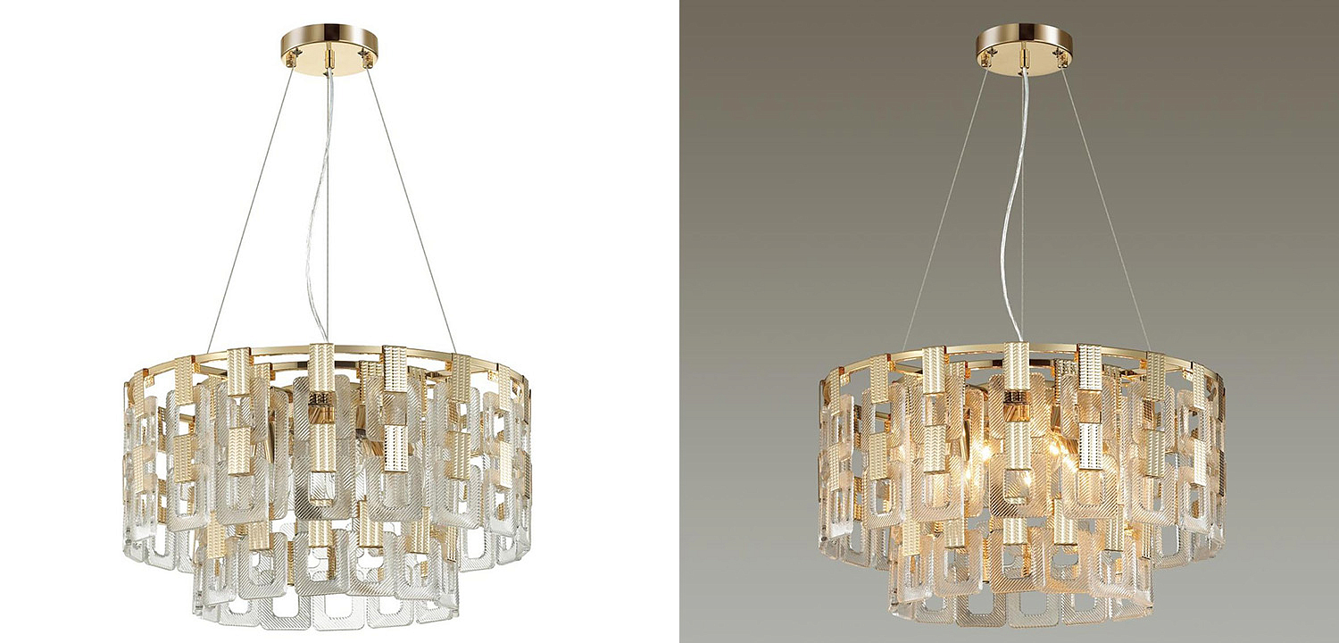 Люстра Ribbed Elements Pendant Round 52 Люстра Ribbed Elements Pendant Round 52 - Loft-Concept в Орле