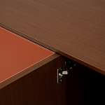 Комод с декором из кожи Orange Leather Chest of Drawers варинант исполнения - 2 | Loft Concept в Орле