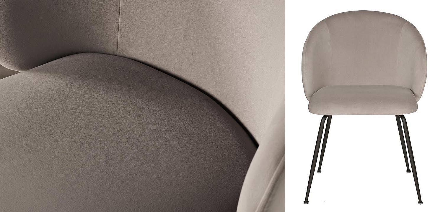 Стул Sadler Chair gray velor Стул Sadler Chair gray velor - Loft-Concept в Орле