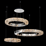 Люстра из 3-х колец с мозаичным хрустальным оформлением Sparks of Crystal варинант исполнения - 3 | Loft Concept в Орле