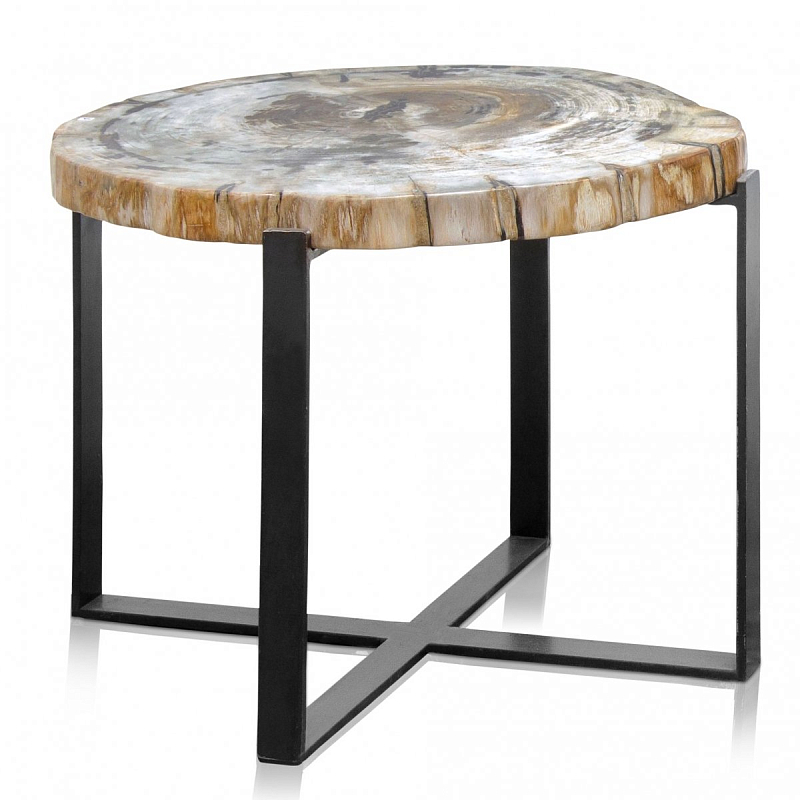 PETRIFIED WOOD COFFEETABLE M Окаменелое дерево Черный PETRIFIED WOOD COFFEETABLE M Окаменелое дерево Черный в Орле | Loft Concept