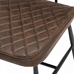 Стул с темно-коричневой обивкой из экокожи Benderson варинант исполнения - 7 | Loft Concept в Орле
