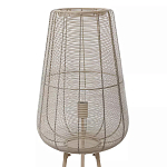 Торшер с плетеным металлическим плафоном Wicker Iron Lamp варинант исполнения - 1 | Loft Concept в Орле