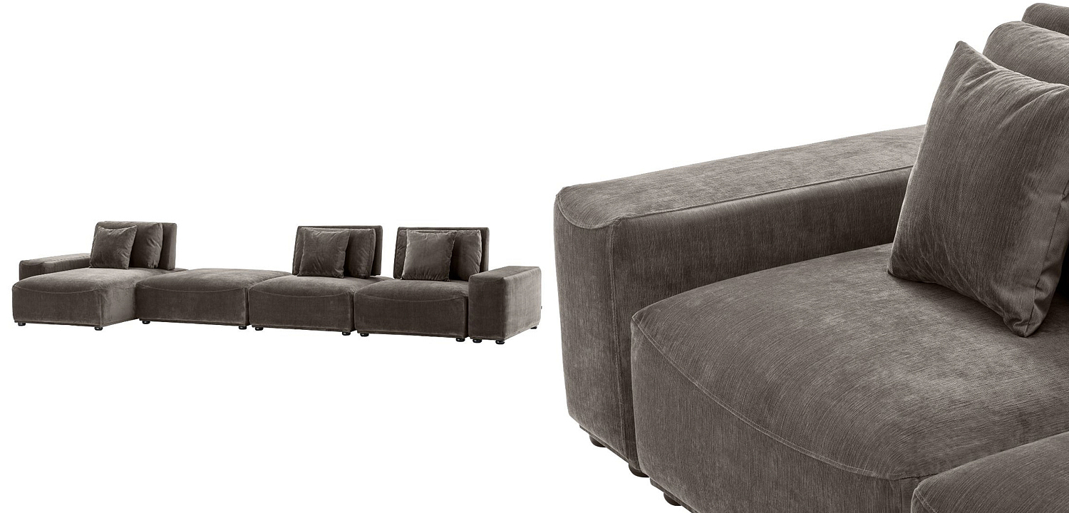 Диван Eichholtz Sofa Mondial Lounge grey Диван Eichholtz Sofa Mondial Lounge grey - Loft-Concept в Орле