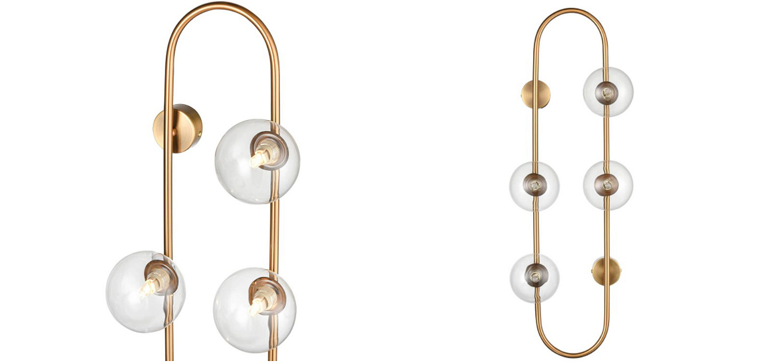 Бра HOOP WALL Lamp Gold Transparent 4 Бра HOOP WALL Lamp Gold Transparent 4 - Loft-Concept в Орле