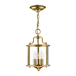 Подвесной светильник с прозрачным стеклянным цилиндрическим плафоном в классическом стиле на цепи Hinkley варинант исполнения - 13 | Loft Concept в Орле