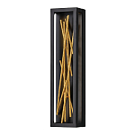 Бра в прямоугольной черной рамке с декором в виде ветвей в золотой отделке Hinkley варинант исполнения - 1 | Loft Concept в Орле