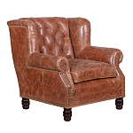 Кожаное кресло James Brown Leather Armchair варинант исполнения - 1 | Loft Concept в Орле