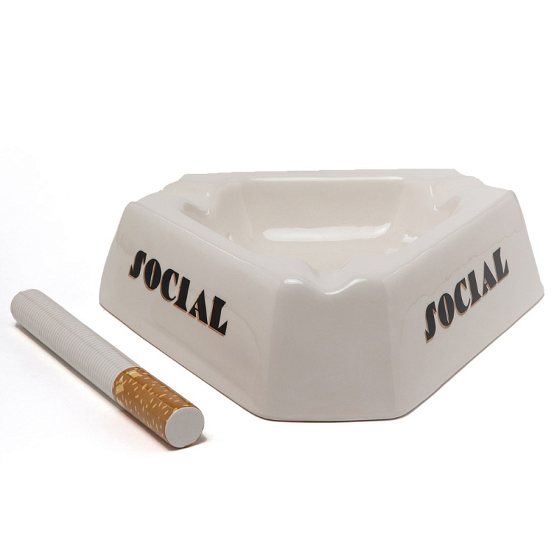 Блюдо Seletti Social Smoker Белый Черный Блюдо Seletti Social Smoker Белый Черный в Орле | Loft Concept