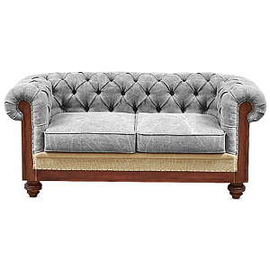 Диван Deconstructed Chesterfield Sofa double Gray