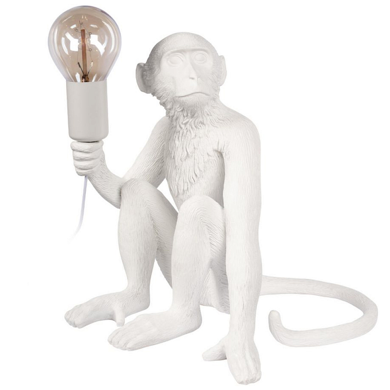 Настольная лампа Torch Monkey Белый Настольная лампа Torch Monkey Белый в Орле | Loft Concept