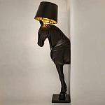 Horse Statue Floor Lamp Большой светильник Черная Лошадь варинант исполнения - 3 | Loft Concept в Орле