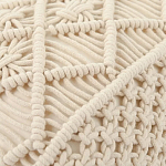 Чехол на подушку с макраме бежевого цвета Macrame варинант исполнения - 2 | Loft Concept в Орле