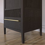 Узкий Шкаф Primo с 2 выдвижными ящиками Темный орех варинант исполнения - 4 | Loft Concept в Орле