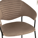 Коричневый стул с обивкой из искусственной замши Alexis варинант исполнения - 6 | Loft Concept в Орле