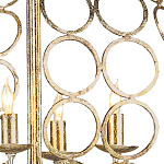 Люстра в форме шара с рядами из колец Million Rings варинант исполнения - 1 | Loft Concept в Орле