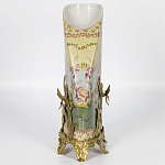 Фарфоровая ваза с бронзовыми элементами Eden Garden варинант исполнения - 6 | Loft Concept в Орле