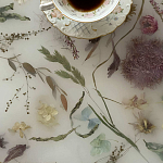 Круглый журнальный столик со столешницей из эпоксидной смолы Epoxy Resin Flowers Coffee Table варинант исполнения - 11 | Loft Concept в Орле