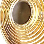 Бра с рельефным круглым плафоном янтарного цвета Savio Glass Disc Light варинант исполнения - 4 | Loft Concept в Орле